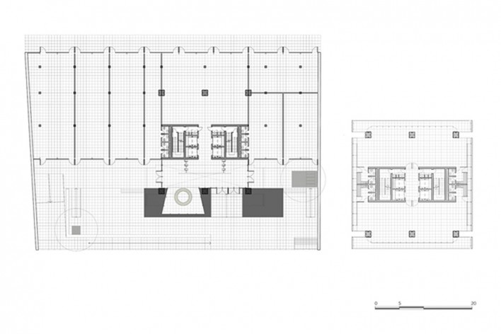 Torre Ambassador, plantas, Santa Cruz de la Sierra, 2017. Arquitetos Jorge Gambini e Hans Kenning / Enciam Arquitectura, Hans Kenning arquitectos<br />Imagem divulgação  [Enciam Arquitectura/ Hans Kenning arquitectos]