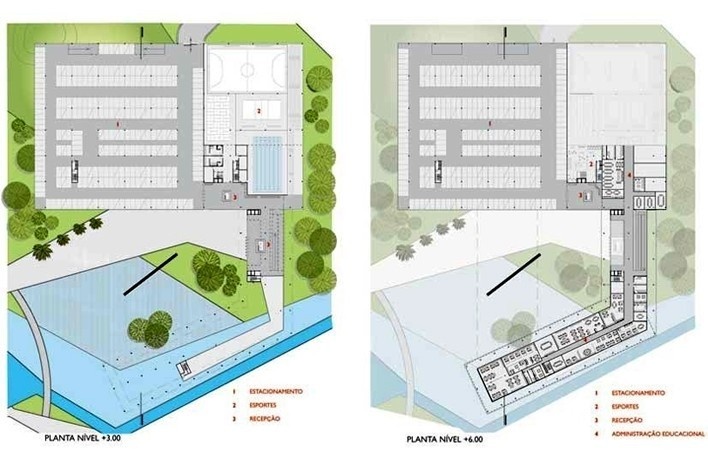 Sistema Fecomércio‐RS, Centro Educacional Senac, plantas. Forte, Gimenes & Marcondes Ferraz, menção honrosa, 2011