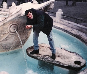 Diogo Freitas na Piazza di Spagna, Roma