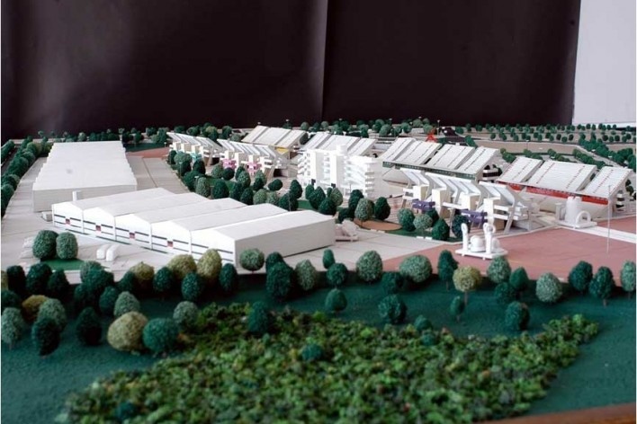 Vista da maquete [Escritório autor do projeto]