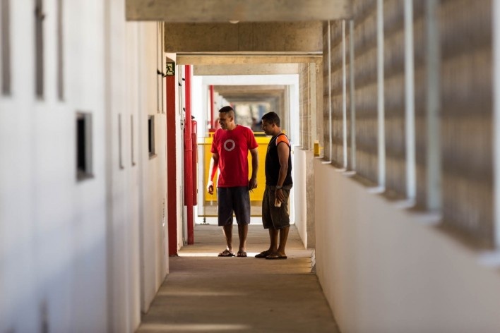 Residencial Corruíras, circulação. Marcos Boldarini, Lucas Nobre e Renato Bomfim<br />Foto Fabio Knoll 