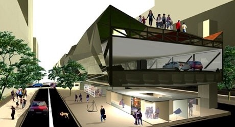 Corte perspectivado<br />Imagem do autor do projeto 