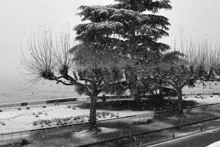 Paisagem gelada, Vevey, Suíça<br />Foto Roberto Abramovich 