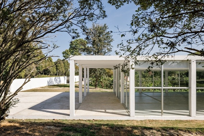 Pavilhão da Agrofloresta, Porto Feliz SP, 2023. Arquiteto Felipe SS Rodrigues (autor)<br />Foto Fran Parente 