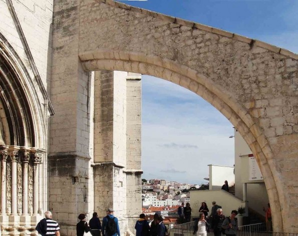 Igreja do Carmo, detalhe, Lisboa<br />Foto Anita Di Marco 