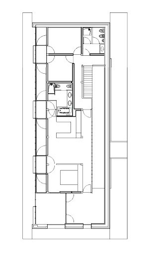Planta do primeiro pavimento<br />Imagem do autor do projeto 
