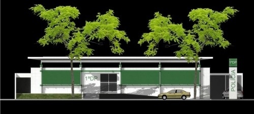 Fachada norte <br />Imagem do autor do projeto 