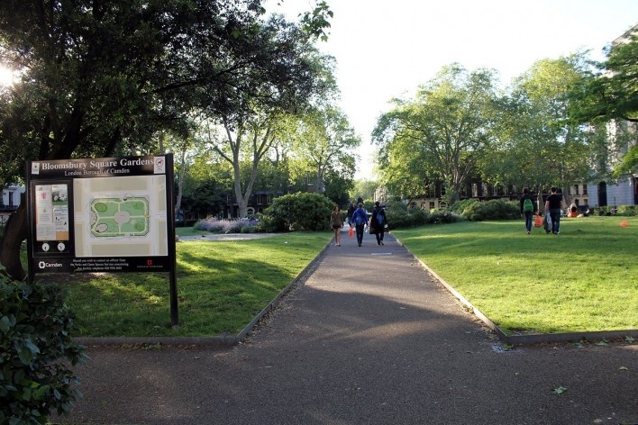 Entrada do Bloomsburry Garden<br />Foto Vanessa Goulart Dorneles 