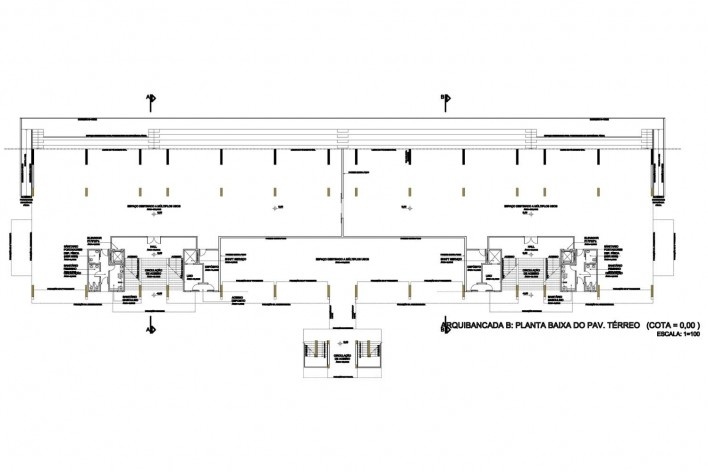 Arquibancada Grande - planta pavimento térreo [Desenho do escritório]