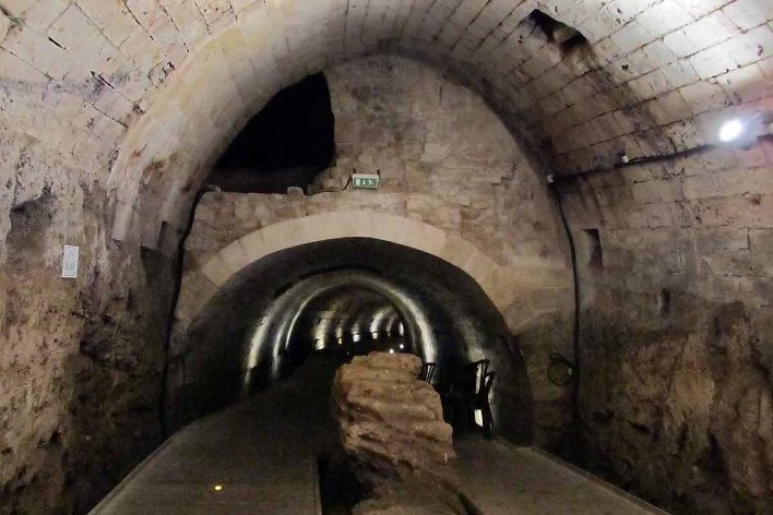 São João de Acre, passagem subterrânea<br />Foto Victor Hugo Mori 