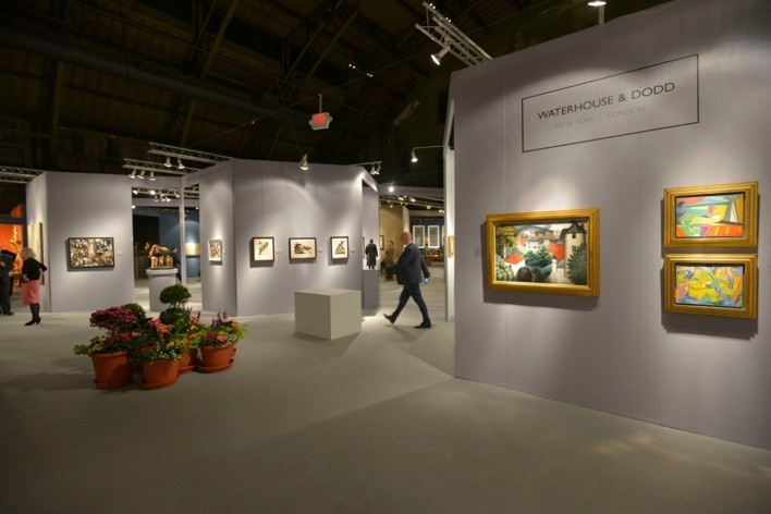 Rafael Viñoly Architects, Armory Art Fair Exhibit design, New York, 2014<br />Publicity photo  [Rafael Viñoly Architects]