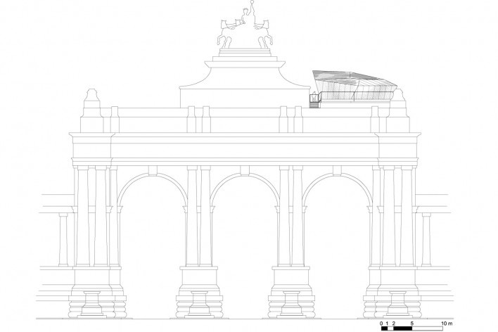 Cinquantenaire Back. The Cube, Park Associati. Brussels, 2011<br />image release 