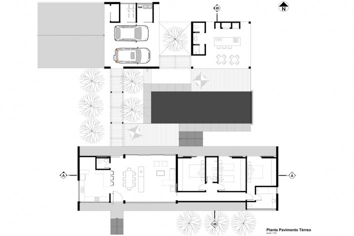 Planta Pavimento Térreo<br />Otra Arquitetura 