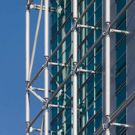 Tower Plaza. Detalhe fechamento, Regino Cruz Arquitectos, Vila Nova de Gaia, Portugal<br />Foto FG+SG 