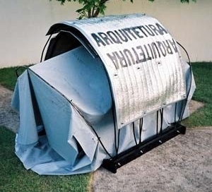 Abrigo/Manifesto para Moradores de Rua<br />Imagem do autor do projeto 