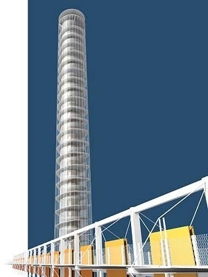 Perspectiva do edifício<br />Imagem do autor do projeto 