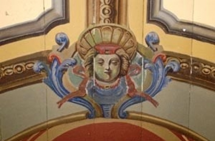 Detalhe pintura do forro