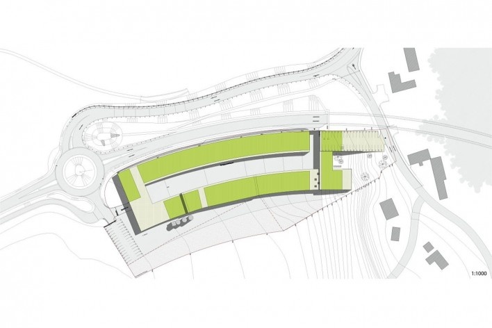 Tunnel Monitoring Complex Hausmannstaetten <br />Dietger Wissounig Architekten  [divulgação]