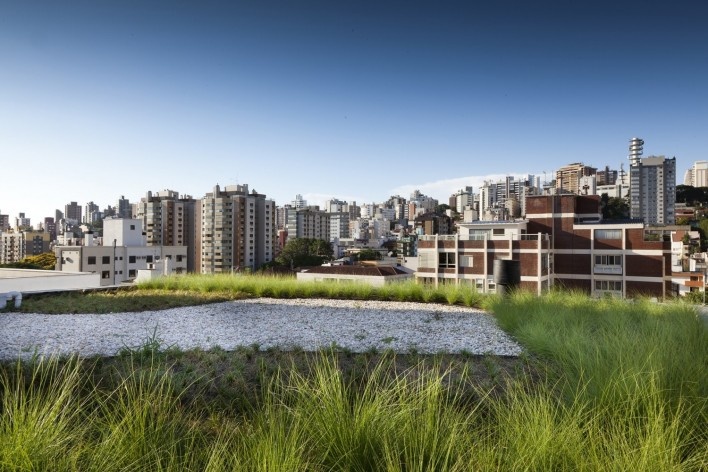 Vista do terraço do edifício de dia<br />Foto André Cavalheiro 