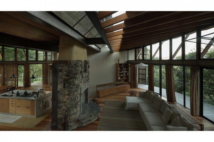 Bocaina House, São José do Barreiro SP, 2021. Architects Ana Altberg and Cesar Jordão<br />Foto/photo Federico Cairoli 