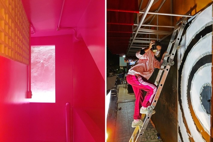 Centro Cultural Lá da Favelinha, Belo Horizonte MG, 2021. Arquitetos Fernando Maculan e Joana César Magalhães (autores) / Coletivo Levante<br />Foto Fernando Maculan 