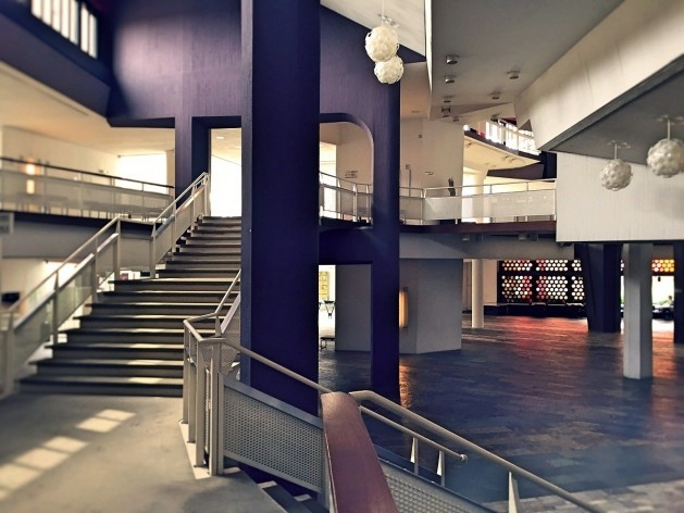 Sala de Música de Câmara, foyer e circulação, Berlim, arquiteto Hans Scharoun<br />Foto Fabiano Borba Vianna, 2016 