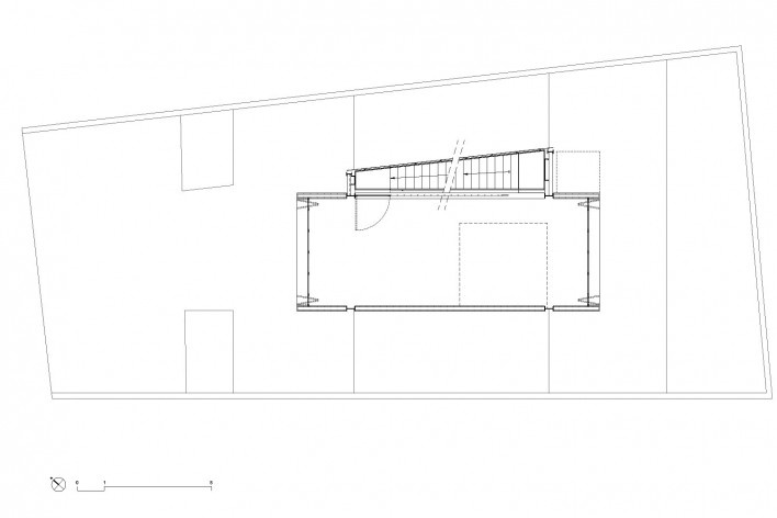 Estúdio Madalena, planta na cota 102,95, São Paulo, 2015. Apiacás Arquitetos
