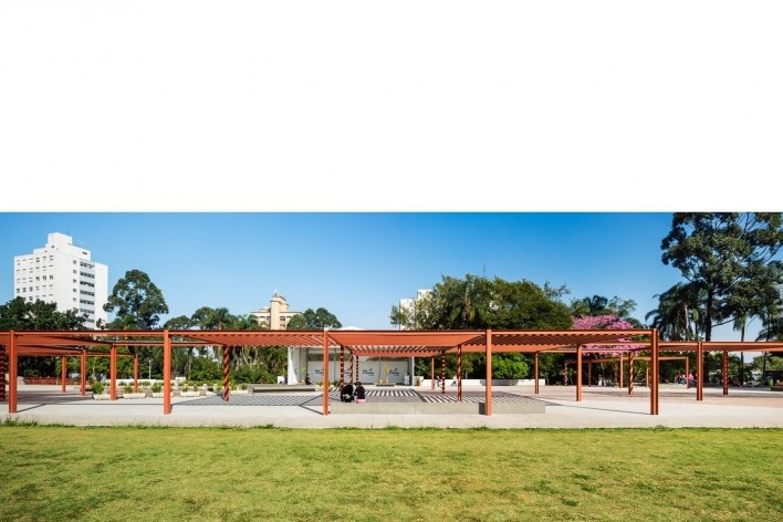 Parque Sabesp Mooca, pergolado. Levisky arquitetos estratégia urbana<br />Foto Ana Mello 