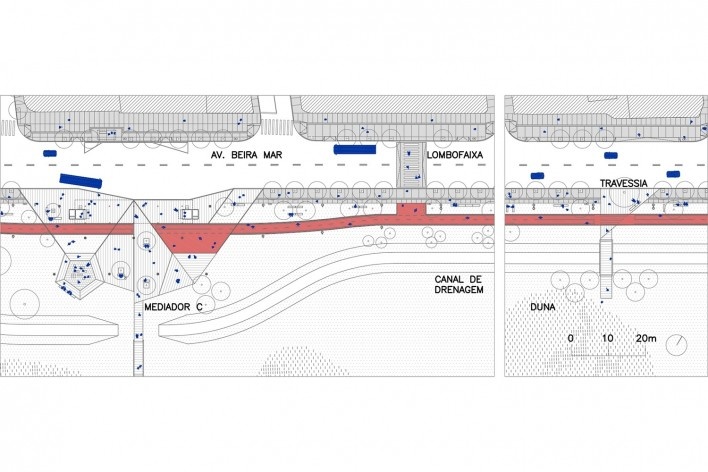 Requalificação urbana e ambiental da orla de Ilha Comprida, implantação parcial, 2019. Arquitetos Marcos Boldarini e Lucas Nobre<br />Imagem divulgação 