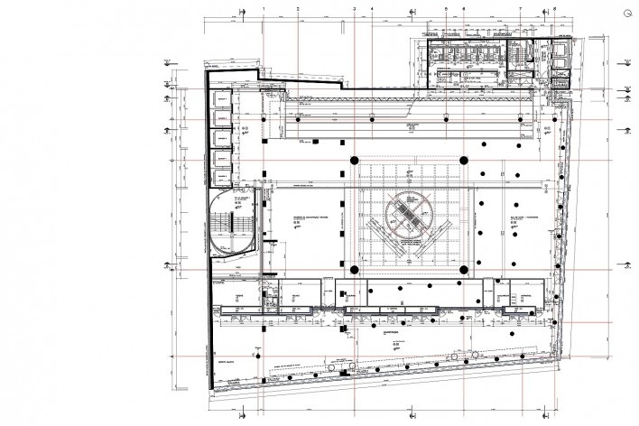 Sesc 24 de Maio, 1º pavimento, administração, Paulo Mendes da Rocha + MMBB Arquitetos, São Paulo<br />Imagem divulgação 