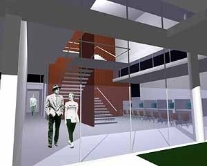 Perspectiva interna<br />Imagem dos autores do projeto 