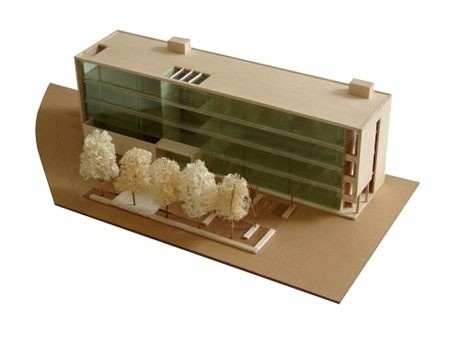 Maquete (fachada oeste)<br />Imagens dos autores do projeto 