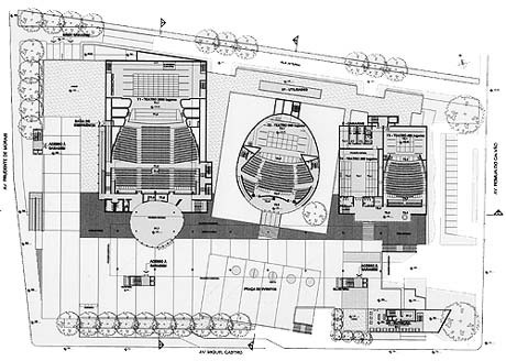 Planta baixa nível 108.00<br />Imagem dos autores do projeto 
