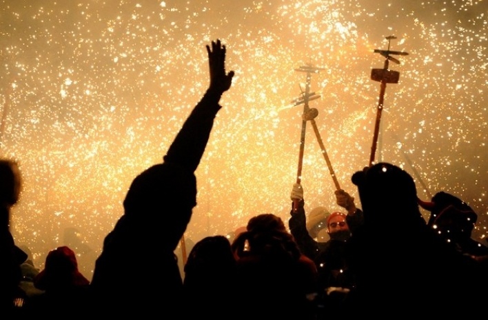 La fiesta de La Mercè, Barcelona, 2009<br />Foto Rodrigo Stocco 