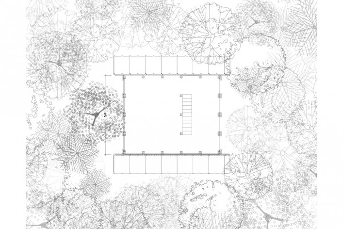 Monkey House, planta terceiro piso, Paraty RJ Brasil, 2020. Arquiteto Marko Brajovic / Atelier Marko Brajovic<br />Imagem divulgação/ disclosure image  [Atelier Marko Brajovic]