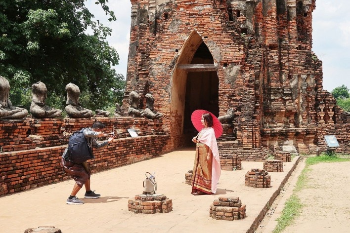 Templo de Wat Chai Watthanaram, Birmânia<br />Foto Victor Hugo Mori 