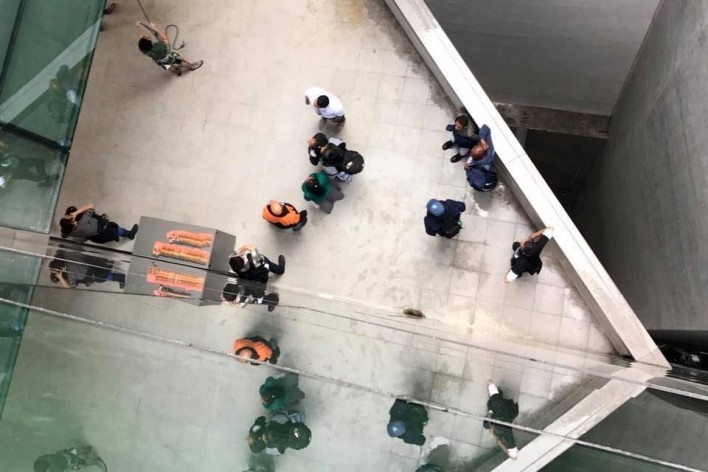 Inauguração do Sesc 24 de Maio, centro de São Paulo, arquiteto Paulo Mendes da Rocha + MMBB Arquitetos<br />Foto José Lira 