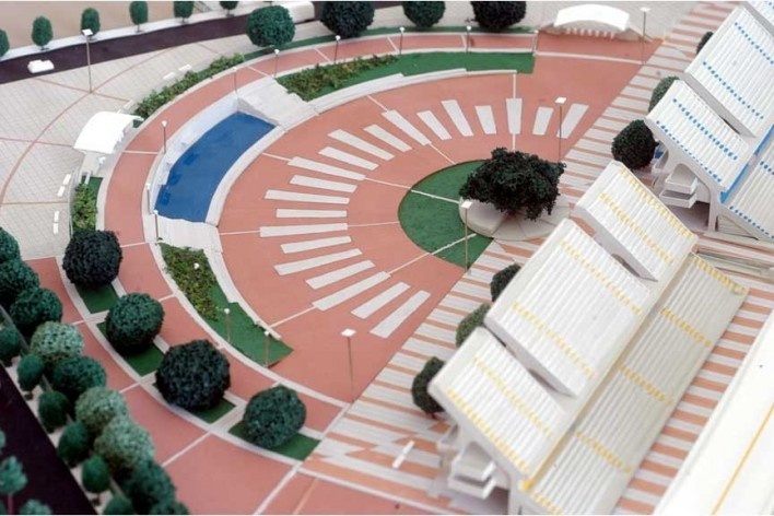 Vista da maquete [Escritório autor do projeto]