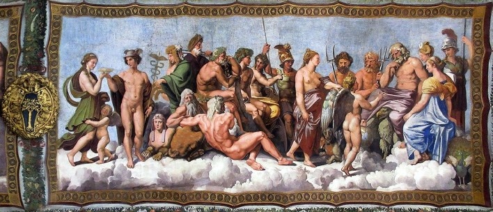 Rafael Sanzio, Loggia di Amore e Psiche, detalhe, Vila Farnesina, Roma<br />Foto Victor Hugo Mori 