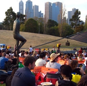 Show ao ar livre no parque