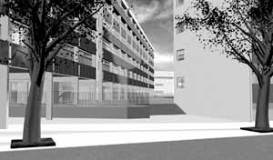 Acesso Rua Cruzeiro<br />Imagem dos autores do projeto 