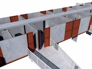 Sistema construtivo<br />Imagem dos autores do projeto 