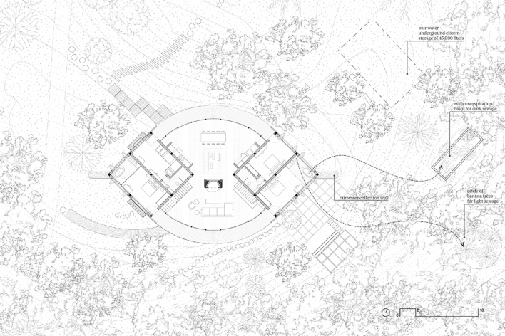 Bocaina House, ecological sanitation, São José do Barreiro SP, 2021. Architects Ana Altberg and Cesar Jordão<br />Imagem divulgação/disclosure image  [Acervo/collection Ana Altberg e Cesar Jordão]