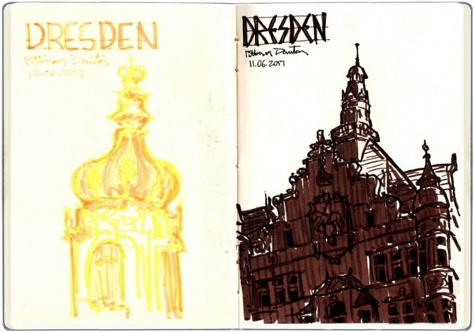 Dresden, Alemanha<br />Desenho de Petterson Dantas 