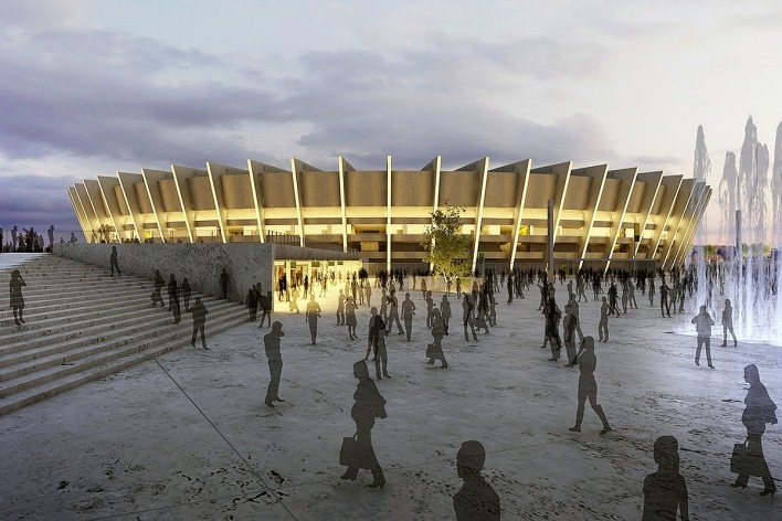 Reforma do estádio Governador Magalhães Pinto, Mineirão<br />Imagens BCMF Arquitetos / Casa Digital 
