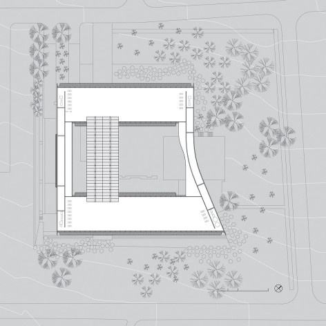 Sebrae Headquarters, site plan, Brasília DF, 2010. Architects Alvaro Puntoni, Luciano Margotto, João Sodré and Jonathan Davies