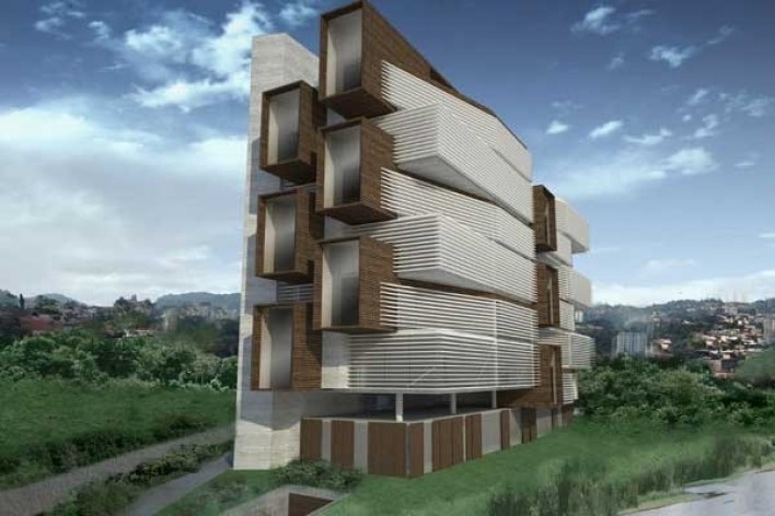 Perspectiva do edifício<br />Imagem dos autores 