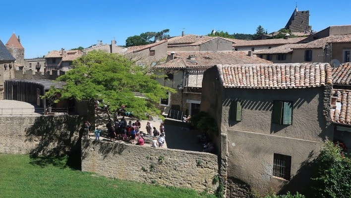 Ruas de Carcassonne, França<br />Foto Victor Hugo Mori 