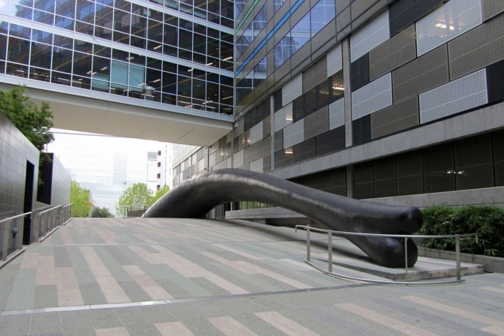 Arte urbana em Docklands<br />Foto Gabriela Celani 