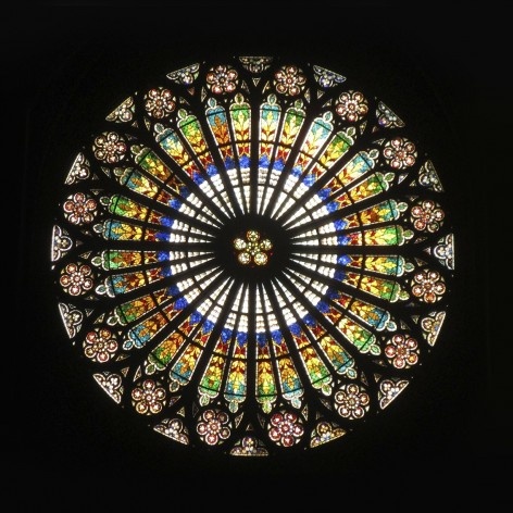 Vitral da Catedral de Notre-Dame de Strassbourg<br />Foto Victor Hugo Mori 